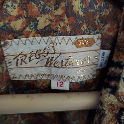 Vintage Trego's Westwear Tapestry Coat and Vest Size 12 & 16 (BC-BBL)
