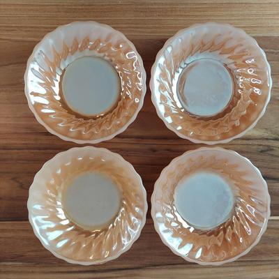 Retro Fire King Peach Lusterware Dishes and more (B2-BBL)