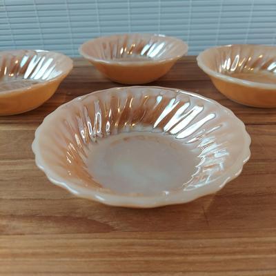 Retro Fire King Peach Lusterware Dishes and more (B2-BBL)