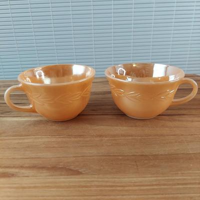 Retro Fire King Peach Lusterware Dishes and more (B2-BBL)
