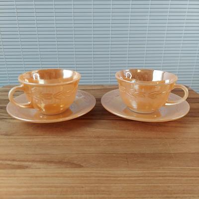 Retro Fire King Peach Lusterware Dishes and more (B2-BBL)