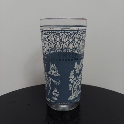 Blue Jasperware Wedgwood Style Bar Glasses and Smoking Set (B2-BBL)