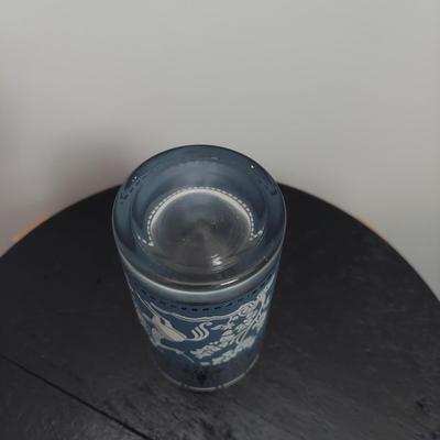 Blue Jasperware Wedgwood Style Bar Glasses and Smoking Set (B2-BBL)