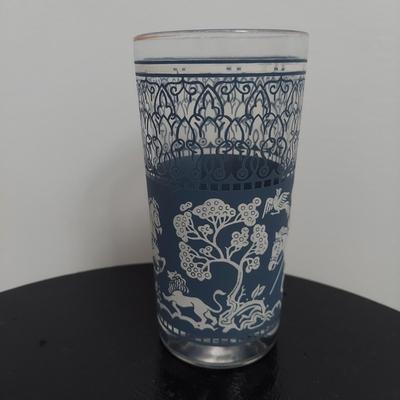 Blue Jasperware Wedgwood Style Bar Glasses and Smoking Set (B2-BBL)