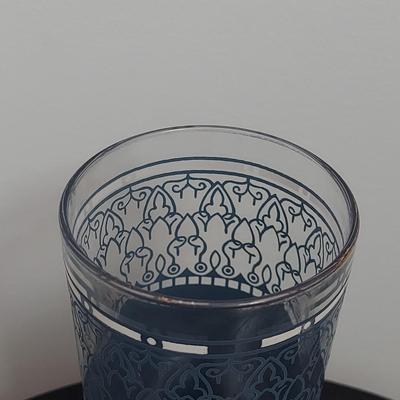Blue Jasperware Wedgwood Style Bar Glasses and Smoking Set (B2-BBL)