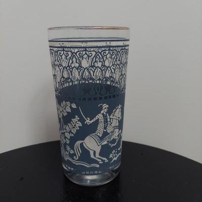 Blue Jasperware Wedgwood Style Bar Glasses and Smoking Set (B2-BBL)