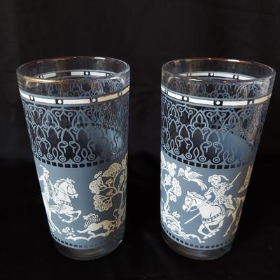 Blue Jasperware Wedgwood Style Bar Glasses and Smoking Set (B2-BBL)