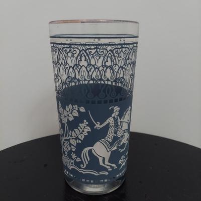 Blue Jasperware Wedgwood Style Bar Glasses and Smoking Set (B2-BBL)