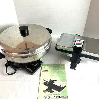 H576 Prego Pizelle Baker & Faberware Electric Skillet