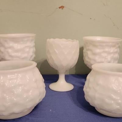 Milk glass - 5