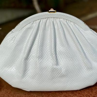 Vintage Judith Leiber Snake Skin Evening Bag