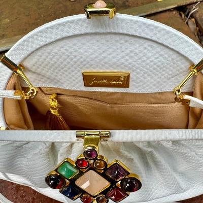 Vintage Judith Leiber Snake Skin Evening Bag