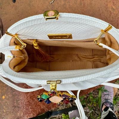 Vintage Judith Leiber Snake Skin Evening Bag