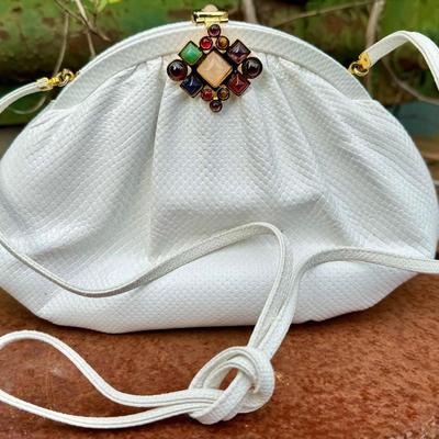 Vintage Judith Leiber Snake Skin Evening Bag