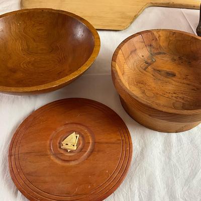 H582 Wooden Kitchenware LOT