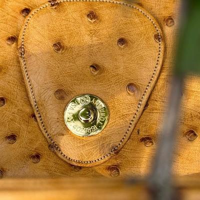 Vintage Judith Leiber Ostrich Tote Bag