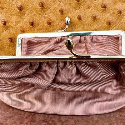 Vintage Judith Leiber Ostrich Tote Bag