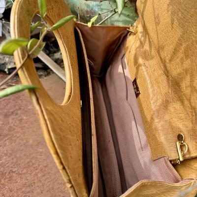 Vintage Judith Leiber Ostrich Tote Bag