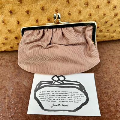 Vintage Judith Leiber Ostrich Tote Bag
