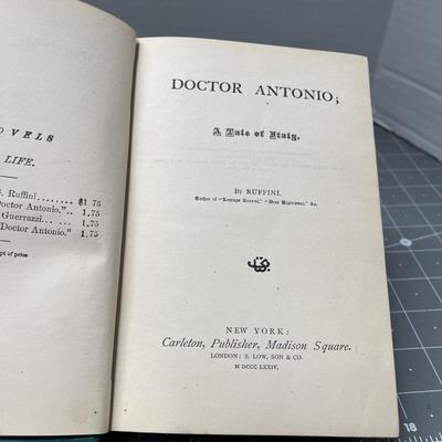 Season Timber (1939) & Doctor Antonio; a Tale of Italy