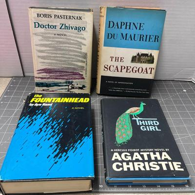 Doctor Zhivago, The Scapegoat, The Fountainhead, Third Girl - Book Bundle- ONE