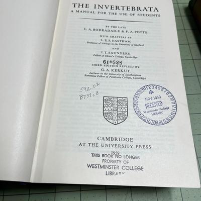 The Invertebrata (1959) & The History of Biology (1928)