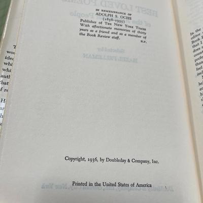 An Open Door (1967), Four Essays on Love (1971-72), The Best Loved Poems of the American People (1936) -Book Bundle - TWELVE