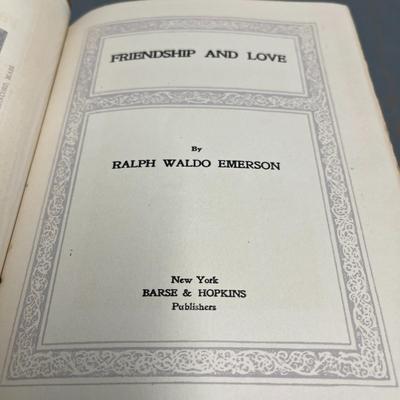 Friendship and Love by Ralph Waldo Emerson
