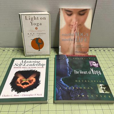 Light on Yoga, Mindful Yoga Mindful Life, Mastering Self- Leadership, The Heart of Yoga -Book Bundle 21