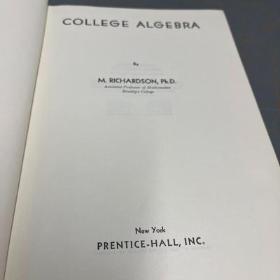 New Trigonometry (1947), Calculus (1953), College Algebra (1947), Algebra Book Two (1949) Book Bundle 22