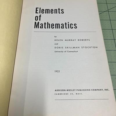 Slide Rule Manual, Slide Rule How to Use it (1874), Mathematics for Electricians & Radiomen (1942), Elements of Mathematics (1953)