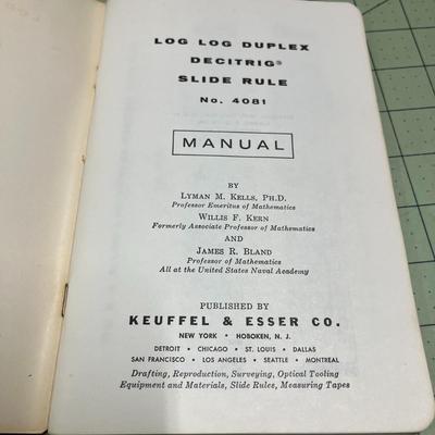Slide Rule Manual, Slide Rule How to Use it (1874), Mathematics for Electricians & Radiomen (1942), Elements of Mathematics (1953)