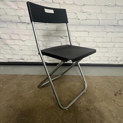 Ikea Black Gunde Folding Chair