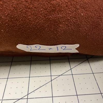 Brown Throw Pillow -- 22x12
