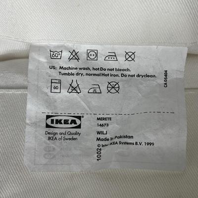2 White Curtain Panels
