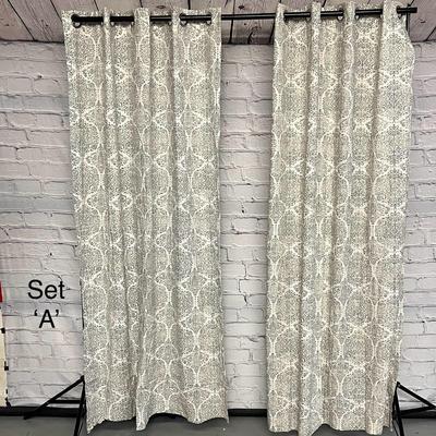 48x80 (each) Curtain Panel - Set A