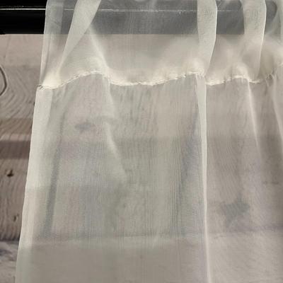 60x82 Sheer Curtain Panel Set