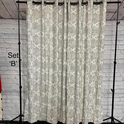 48x80 (Each) Curtain Panels - Set B