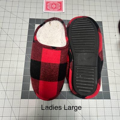 His & Hers Slippers - Women's & Men's Large