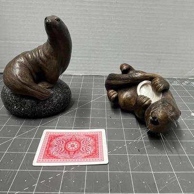 Otter and Seal Figurines