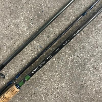 2 Fly Fishing Rods (Orvis Silver Label & Temple Fork Outfitters Lefty) and Double Fishing Case