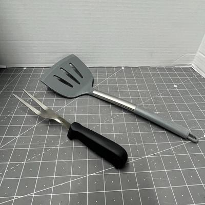 Meat Fork and Spatula