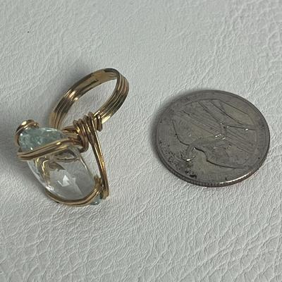 Chico's Silver Beaded Necklace, Ring, and Earrings (9)