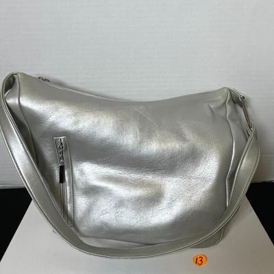 Metallic Silver Purse with matching Wallet (13)