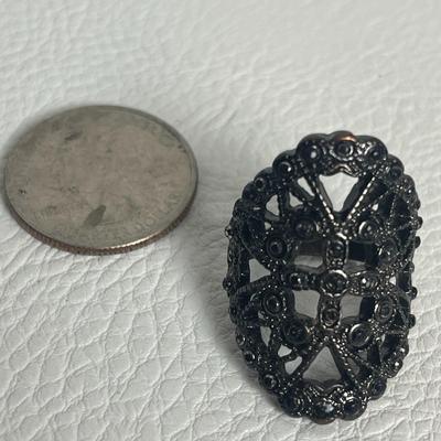 Baphomet Goat Pendant Necklace and Gothic Ring (15)
