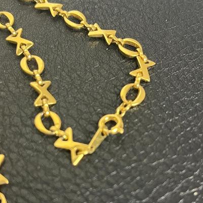 XOXO Gold Necklace, Ring, and Earrings (16)