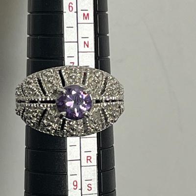 Silver Infinity Pendant Necklace, Earrings, and Ring (17)