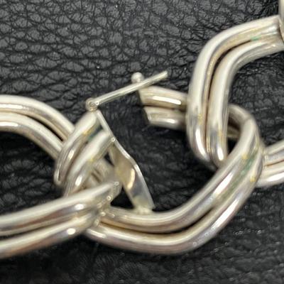 Silver Chain Necklace and Bracelet (19)