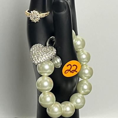 Chico's Heart Bubble Bracelet and Ring (22)