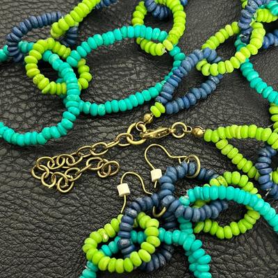 Beaded Earrings & Necklace (24)